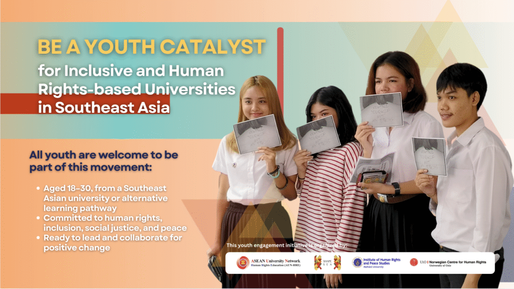 SHAPE-SEA, AUN-HRE Collaborate for Youth Catalysts for Inclusive and Human Rights-Based Universities in SEA