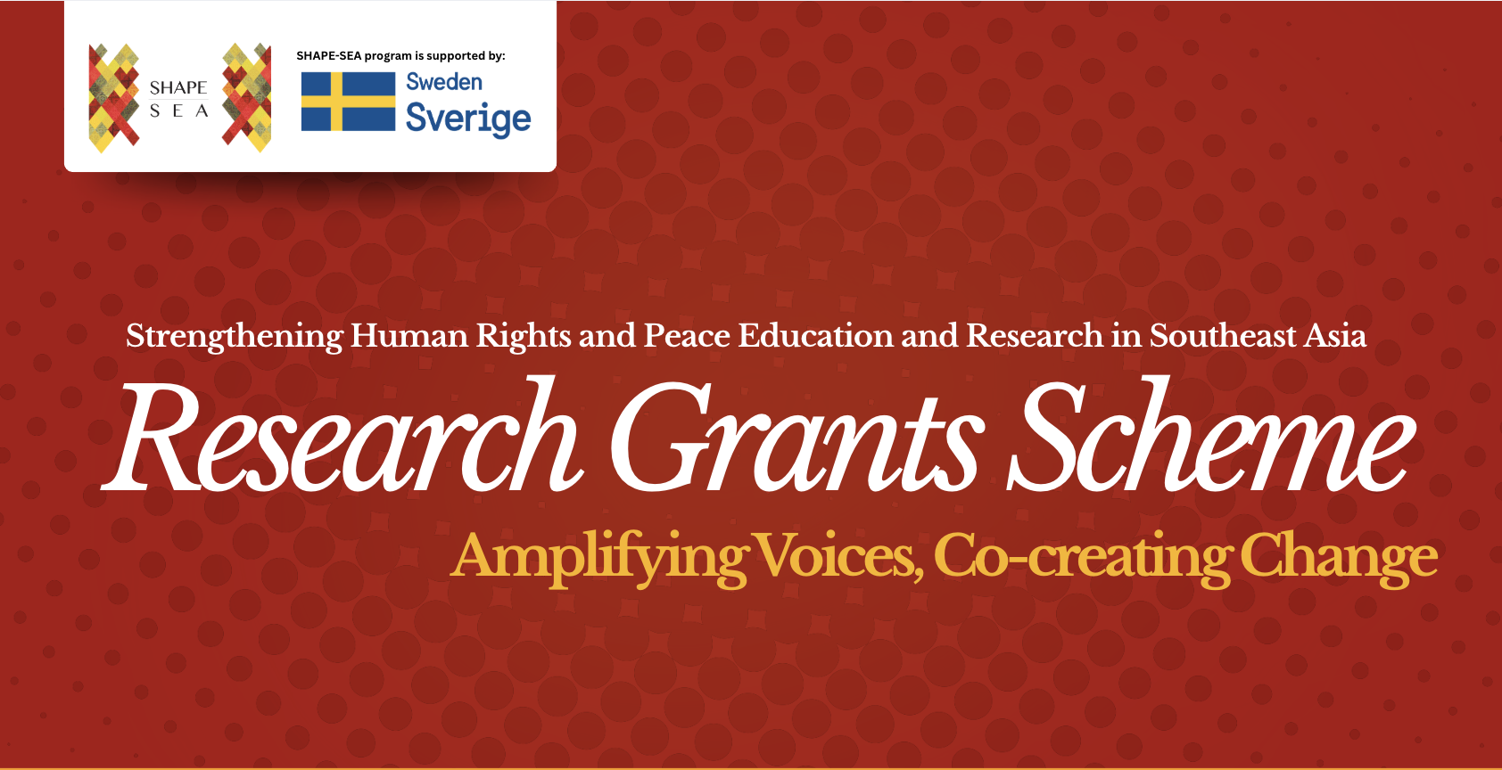 Research Grants Scheme 2026