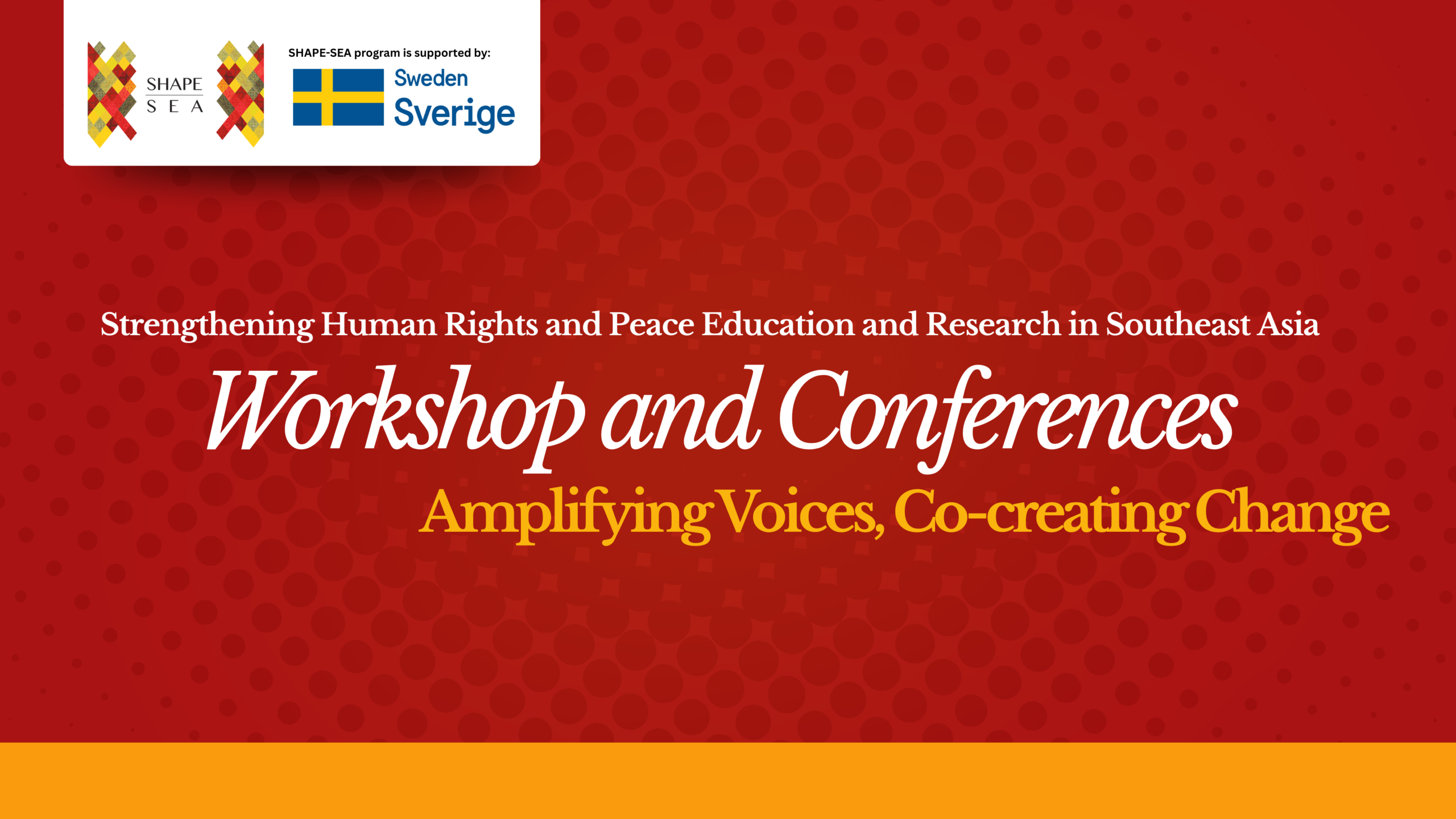 Upcoming Workshop and Conference