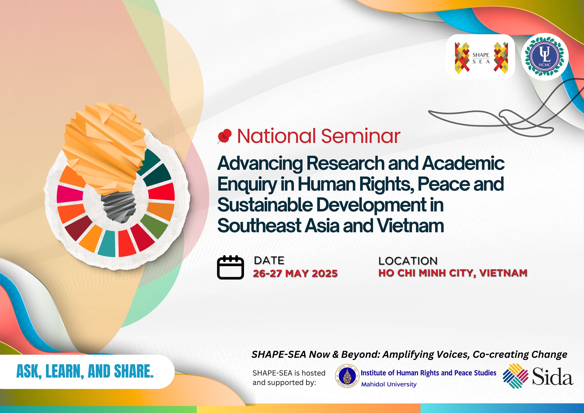 National Seminar on Human Rights, Peace and Sustainable Development in Vietnam and SEA
