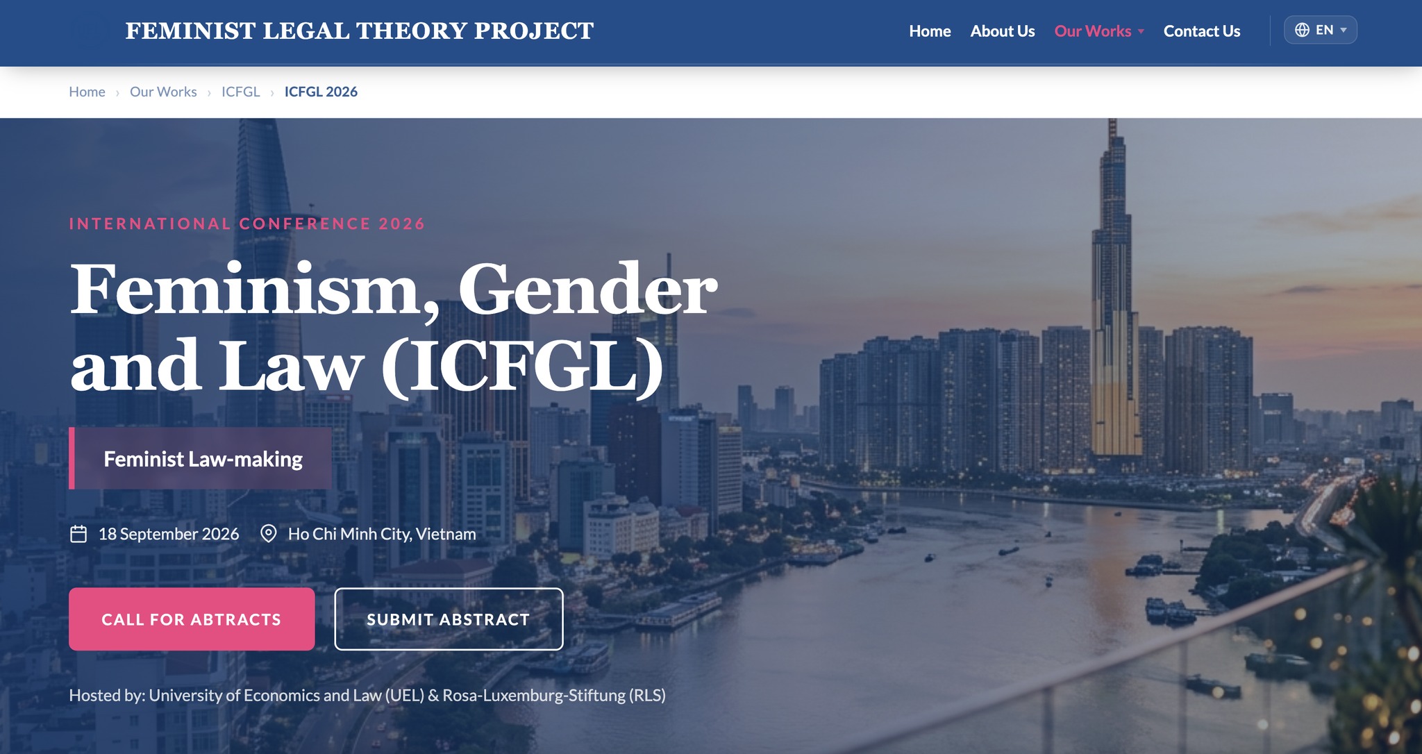 Submit Abstract for the International Conference on Feminism, Gender, and Law | Deadline: May 15, 2026