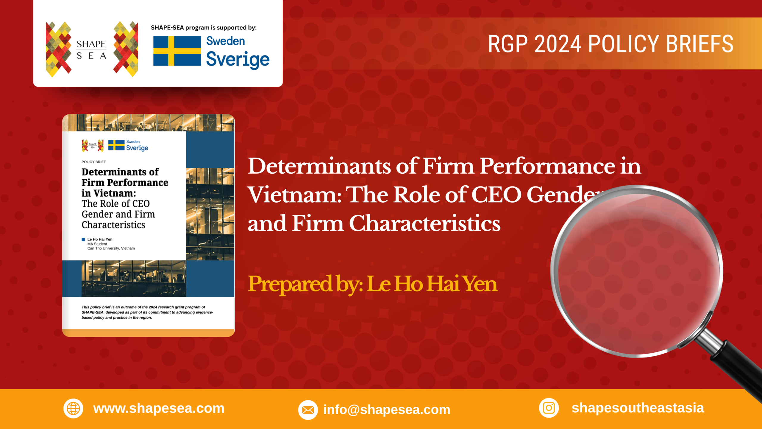 Determinants of Firm Performance in Vietnam: The Role of CEO Gender and Firm Characteristics