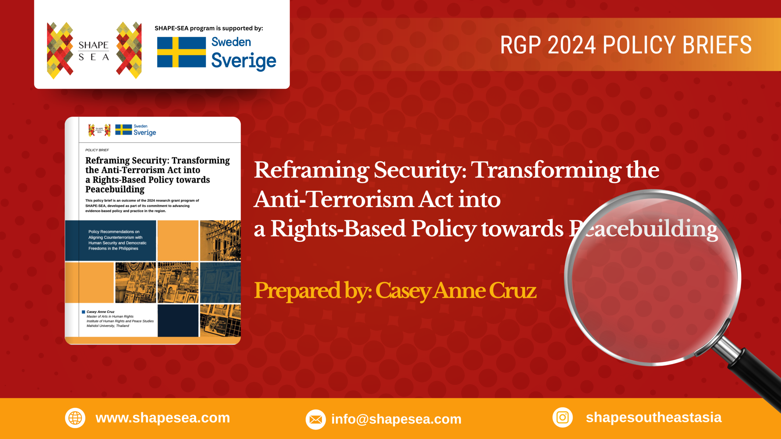 Reframing Security: Transforming the Anti‑Terrorism Act into a Rights‑Based Policy towards Peacebuilding